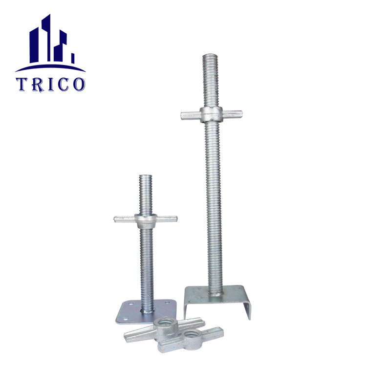 Hebei Factory Heavy Duty Scaffolding Hollow or Solid U-Head Base Jack