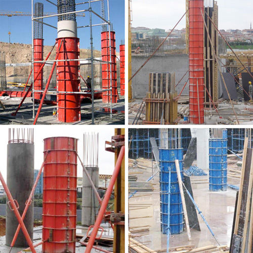 Circular Column- Round Column Steel Formwork System for Building Concrete