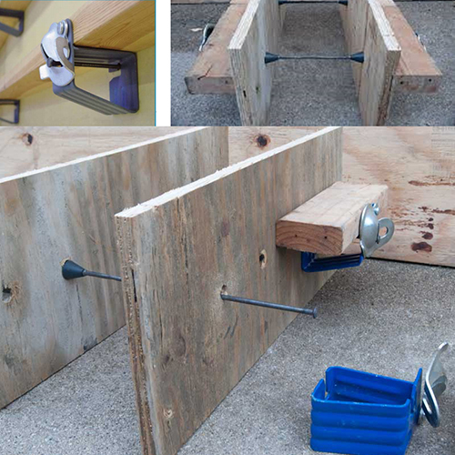 The Snap Tie System for Plywood Lumber System