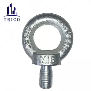 Zinc Plated Drop Forged DIN580 Eye Screw Bolts for Fastener