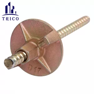 Formwork Accessories 180KN Formwork Steel Tie Rod Wing Nut For Concrete Construction