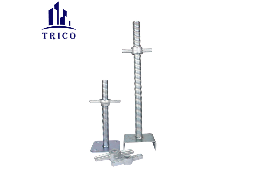 Hebei Factory Heavy Duty Scaffolding Hollow or Solid U-Head Base Jack