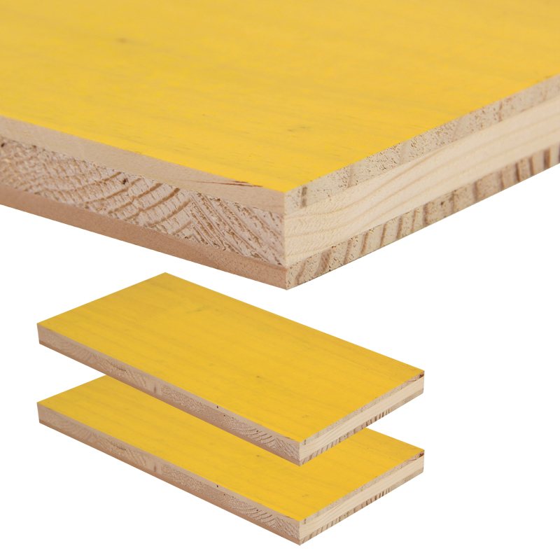 Triply Panel 21mm 27mm Waterproof 3 Ply Yellow Shuttering Plywood Panel for Concrete Formwork