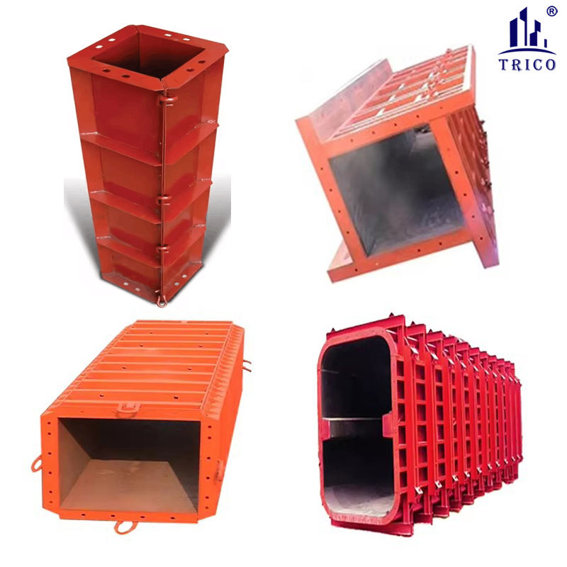 Reusable Adjustable Steel Square Column Formwork System for Concrete Construction