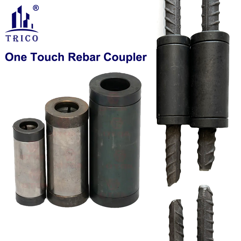 One Touch Rebar Coupler For Concrete Construction  Rebar Splicing Coupler