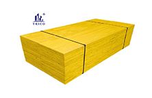 3 Layers Plywood Panel 21mm 27mm Waterproof Triply Yellow Shuttering Plywood Panel for Concrete Formwork